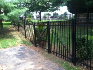 54 tall Aluminum with 10' double gate