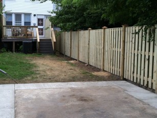 AFTER Privacy fence installation